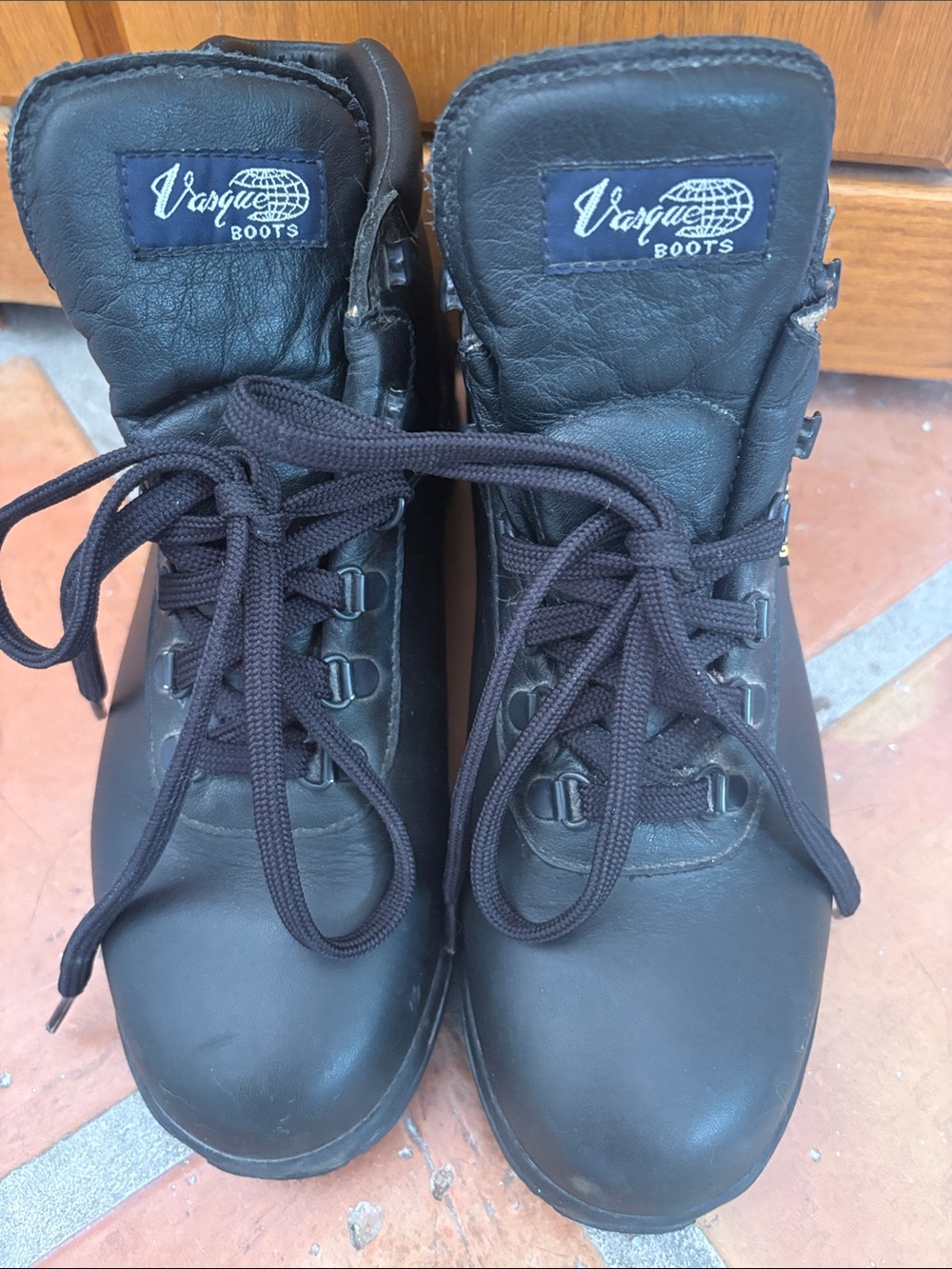 Vasque Skywalk Gore-Tex Sundowner Black Leather Lace-up Boots 7932 7.5